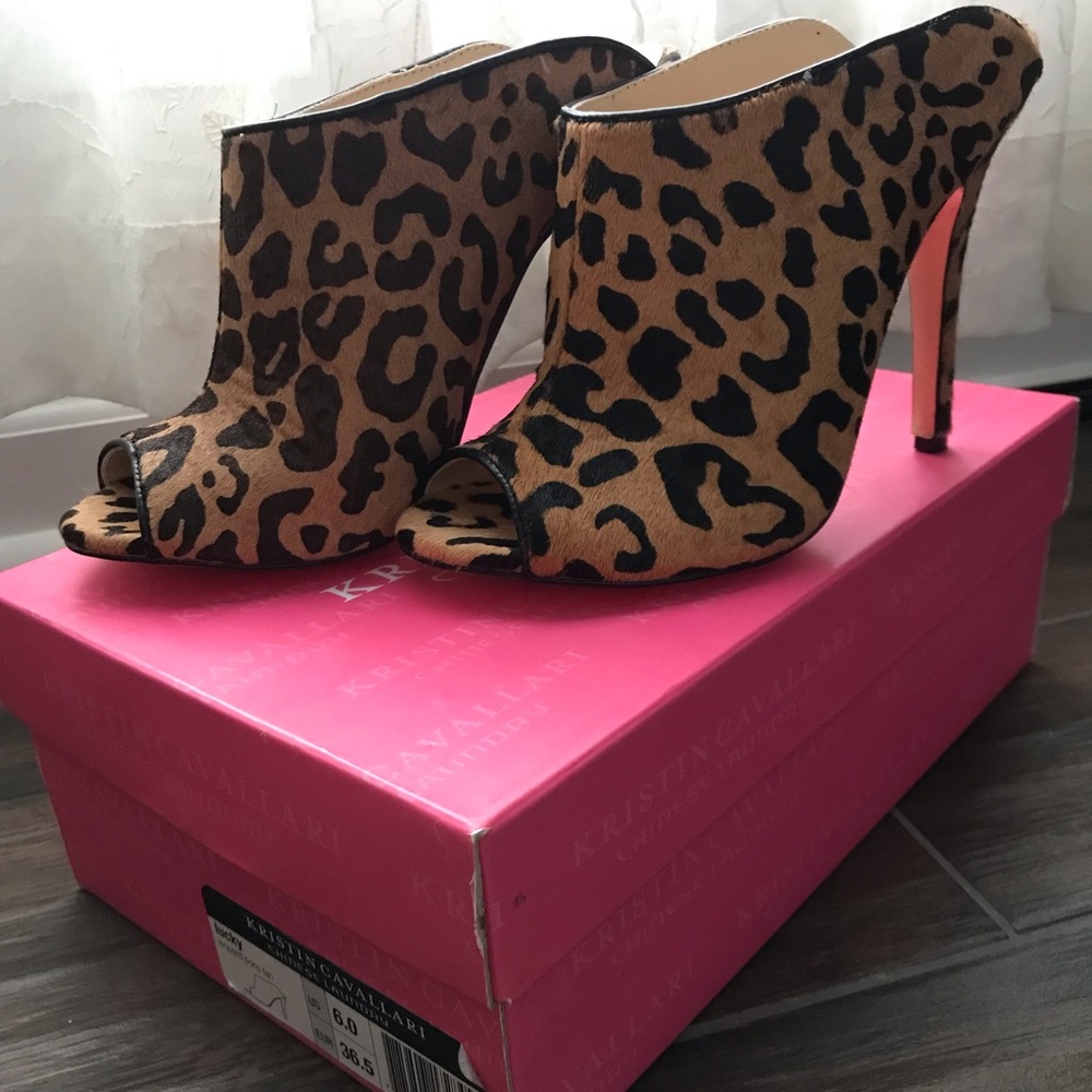 Chinese laundry Kristin Cavallari leopard Lucky heels